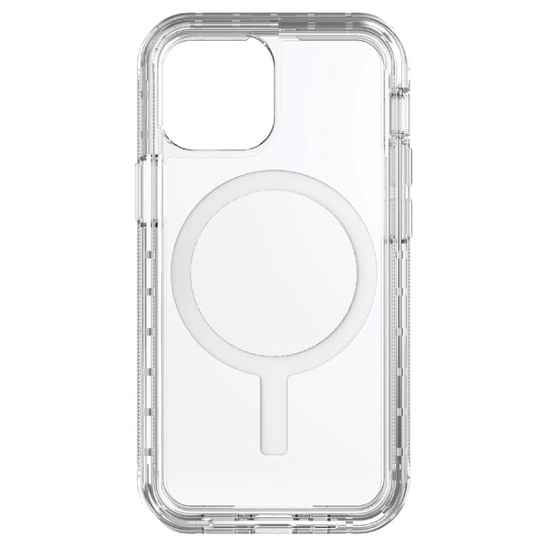 onn 1020601 MagSafe Compatible Rugged Case/Cover for iPhone 13 Mini, Clear