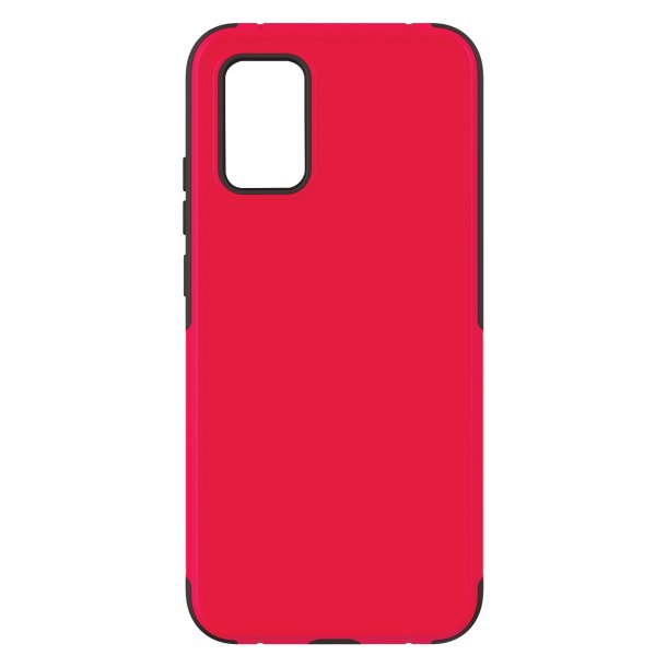 onn 1030501 Slim Rugged Phone Case f/ Samsung Galaxy A, Samsung Galaxy A02s, Red