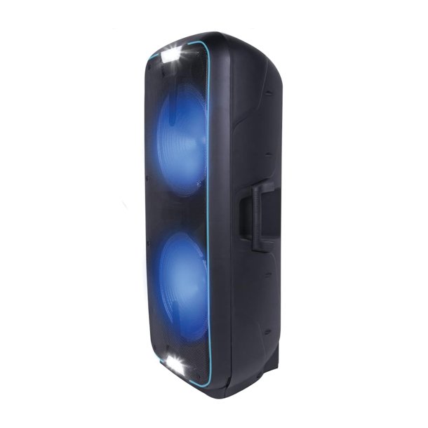 Gemini GSX-L2515BTB Portable Bluetooth Party System with LED Lights, Microphone