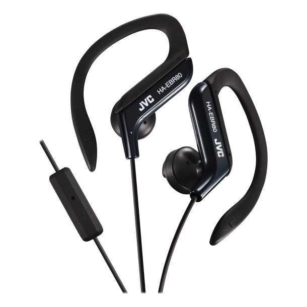 JVC HAEBR80B In-Ear Sports Headphones with Microphone & Remote (Black)