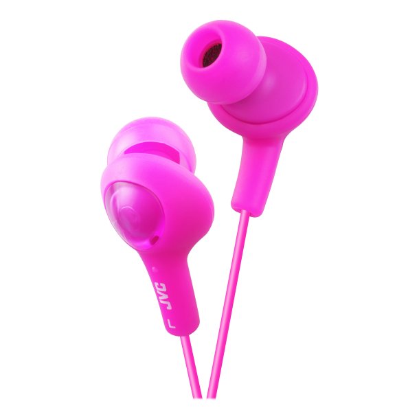 JVC HAFX5P Gumy Plus Inner-Ear Earbuds (Pink)