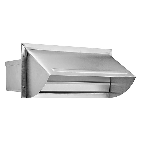 Lambro 106R 3.25-In. x 10-In Durable Aluminum Material Wall Cap, Silver