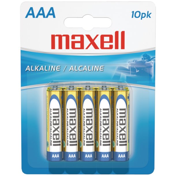 Maxell 723810 - LR0310BP AAA Alkaline Batteries (10 Pack)