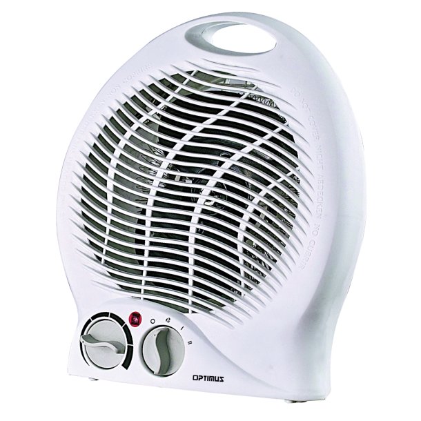 Optimus H-1322 4 Settings 1500-Watt Max Portable Fan Heater with Thermostat