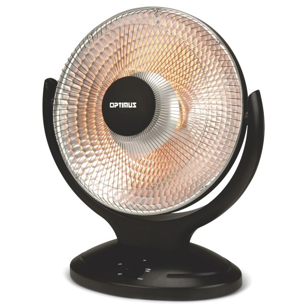 Optimus H-4430 14-In. 5-Setting 450W/900W Oscillating Radiant Heater with Timer