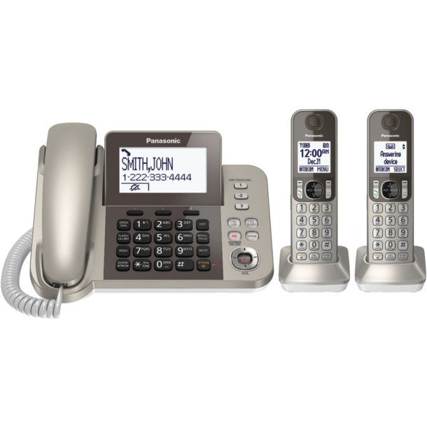 Panasonic KX-TGF352N DECT 6.0 Corded/Cordless Phone System with Answering System