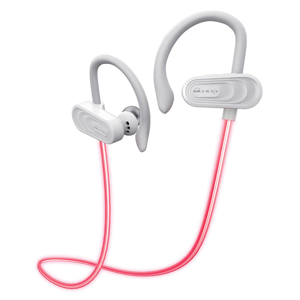 Tokk TMX09W Glow In-Ear Bluetooth Earbuds Wireless with Microphone (White)