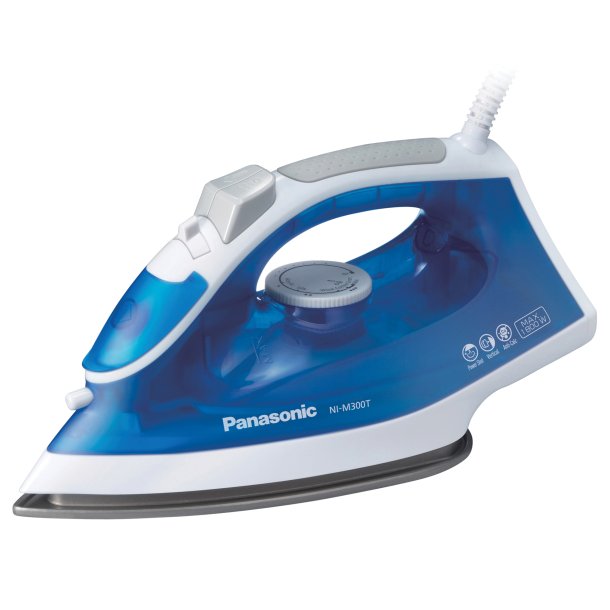 Panasonic NI-M300TA 1500W Steam Circulating Iron with Curved Nonstick Soleplate