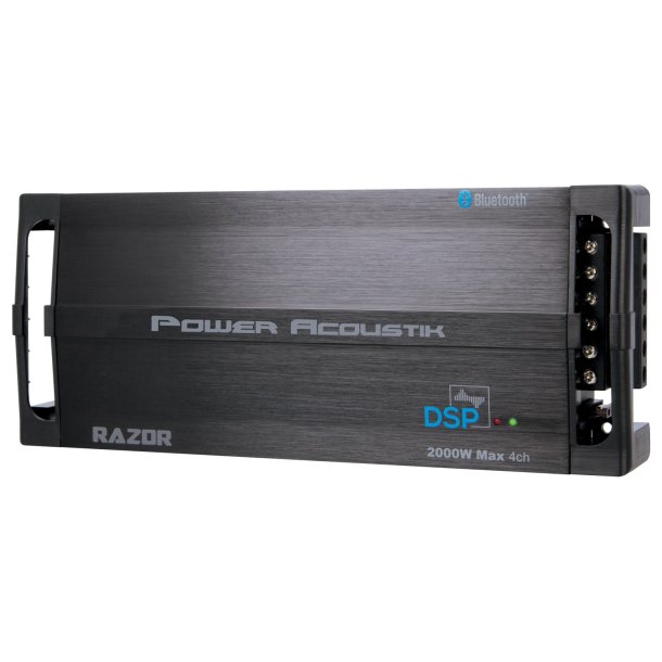 Power Acoustik RZ4-2000DSP Razor Series 2000W Max 4-Channel Class D Amp with DSP