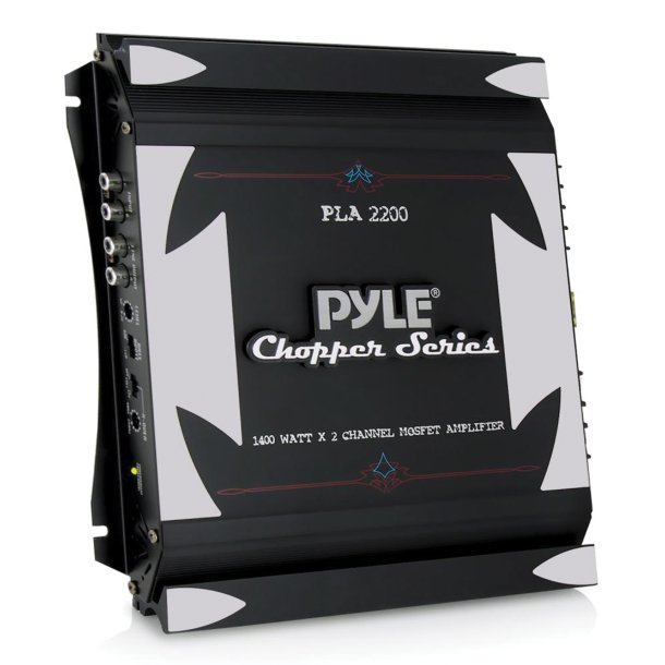 Pyle PLA2200 Chopper Series 1,400-Watt, 2-Channel Bridgeable Class AB Amp