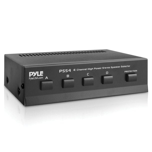 Pyle PSS4 High-Power Stereo Speaker Selector (4 Channels)