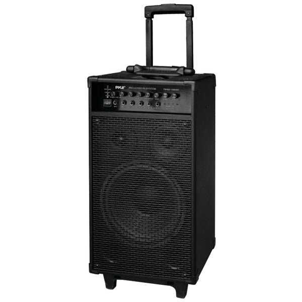 Pyle 800-Watt Portable Bluetooth PA Speaker System with Wireless Microphone
