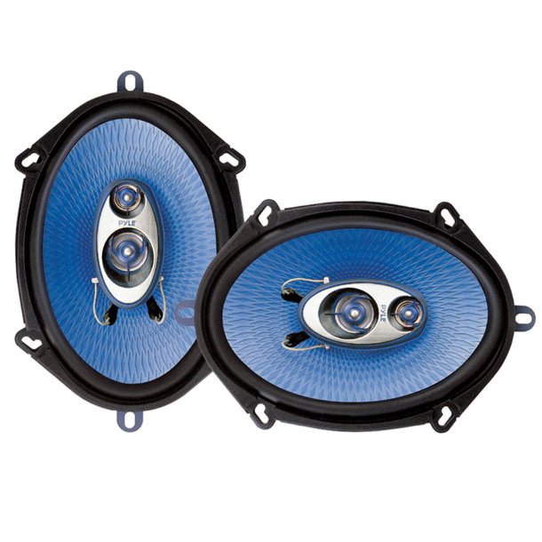 Pyle PL573BL Blue Label 5-Inch x 7"/6" x 8" 300W Max 3-Way Coaxial Speakers