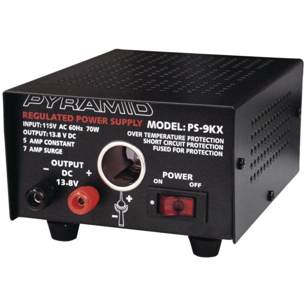 Pyramid Car Audio PS9KX Gold Series Bench Power Supply (70W Input, 5A Constant)