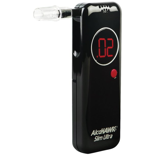 AlcoHAWK AH2800S Precision Slim Breathalyzer with 3-Pack of PT500 Mouthpieces