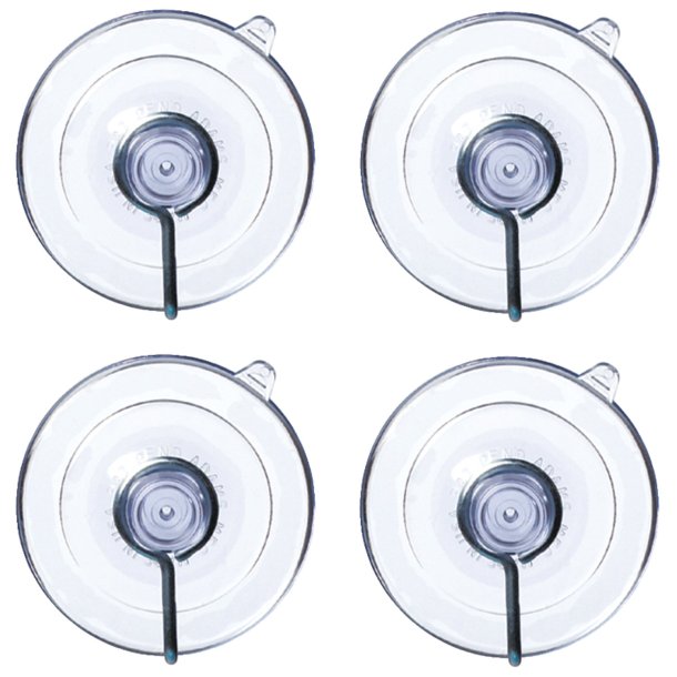 No Logo 7500-77-1043 Suction Cups with Hooks, 4 pk