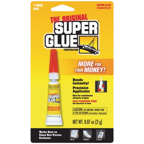 The Original SuperGlue SGH2-12 Super Glue Tube (Single Pack)