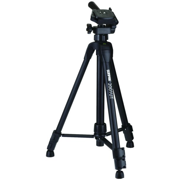 Sunpak 620-020 Tripod with 3-Way Pan Head (2001UT, 50.75" Height, 7lb Capacity)