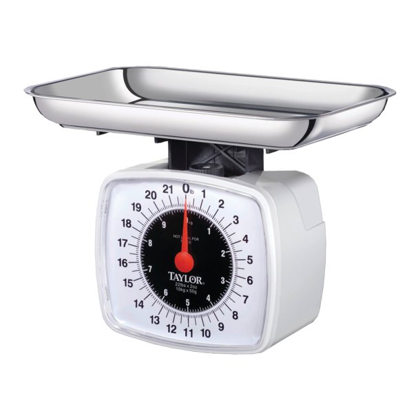 Taylor Precision Products 3880 Kitchen & Food Scale, 22 lbs