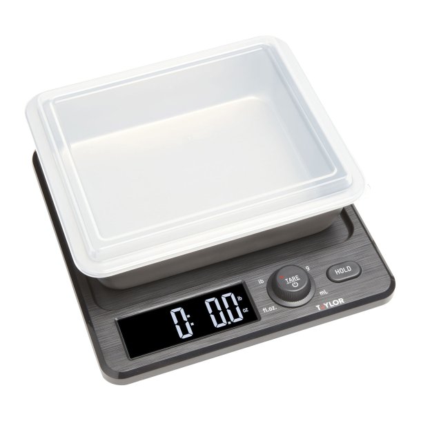 Taylor Precision 5280387 Kitchen Scale Stainless Steel Storage Container and Lid