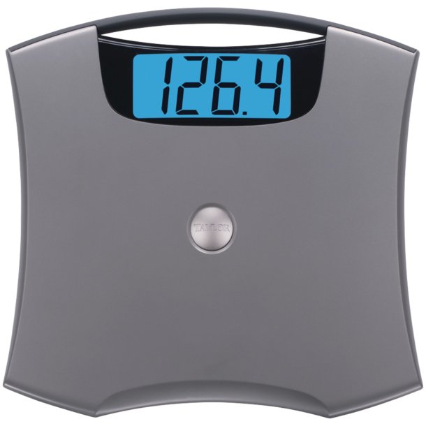 Taylor Precision 74054102 Jumbo Easy to Clean 440-lb Silver Bathroom Scale