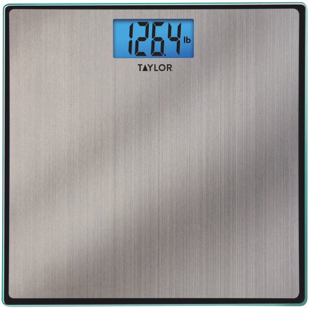 Taylor Precision 74074102 Easy-to-Read 400-lb Stainless Steel Bathroom Scale