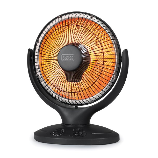 BLACK+DECKER BHRO608 800W Max 14" Oscillating Radiant Dish Ceramic Heater