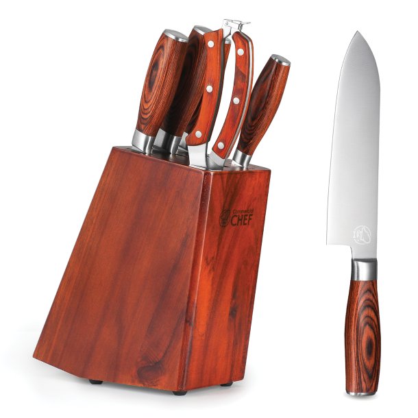 Commercial Chef CHFC6L 6-Piece Knife Block Set