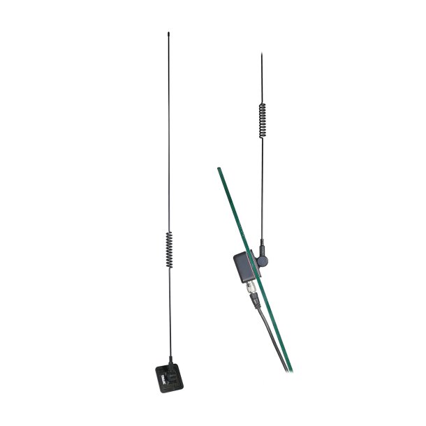 Tram CB/Weather Band Glass Mount Antenna with RG58/U Cable and PL-259 Connector