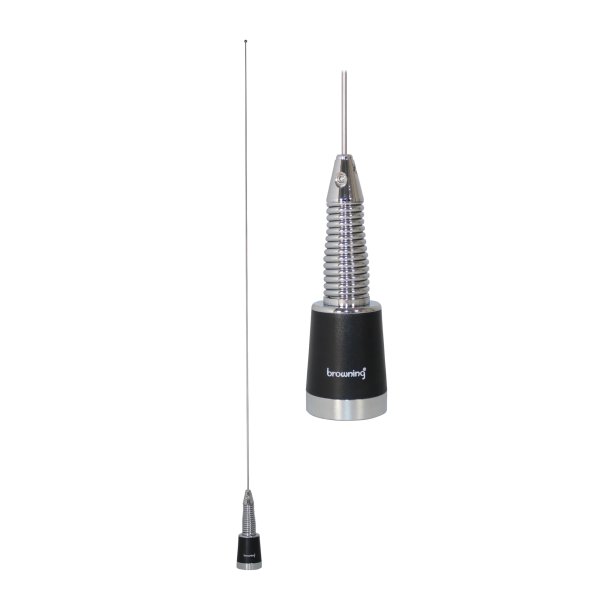 Browning 200W Pretuned WideBand 144 MHz - 174 MHz 2.4dBd Gain VHF Silver Antenna