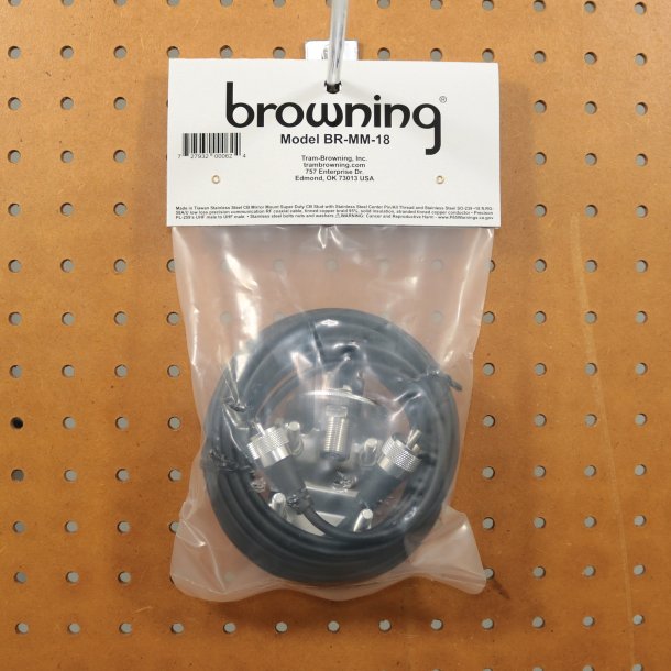 Browning BR-MM-18 Mirror Mount Kit for CB Antenna with 18' Coaxial Cable